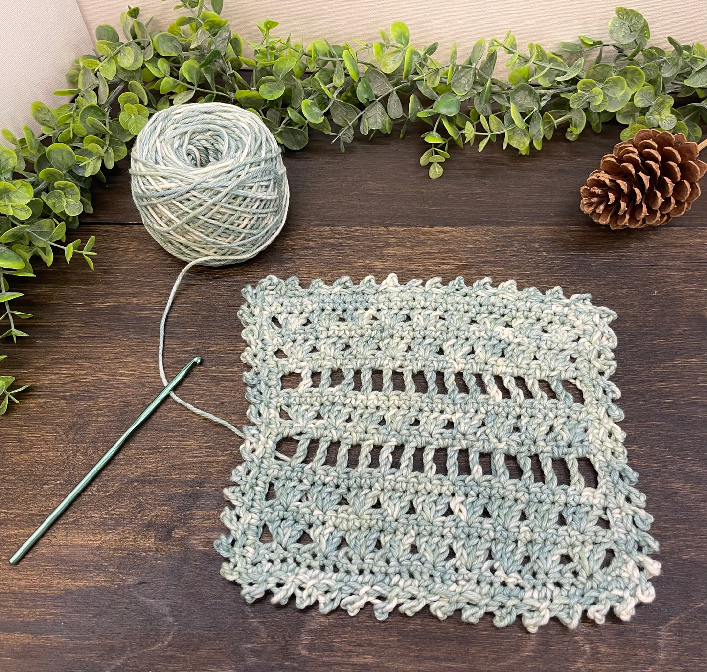 Crochet Pattern | The Moria Dishcloth | Easy Crochet Pattern | Crochet Dishcloth Pattern | Beginner Pattern