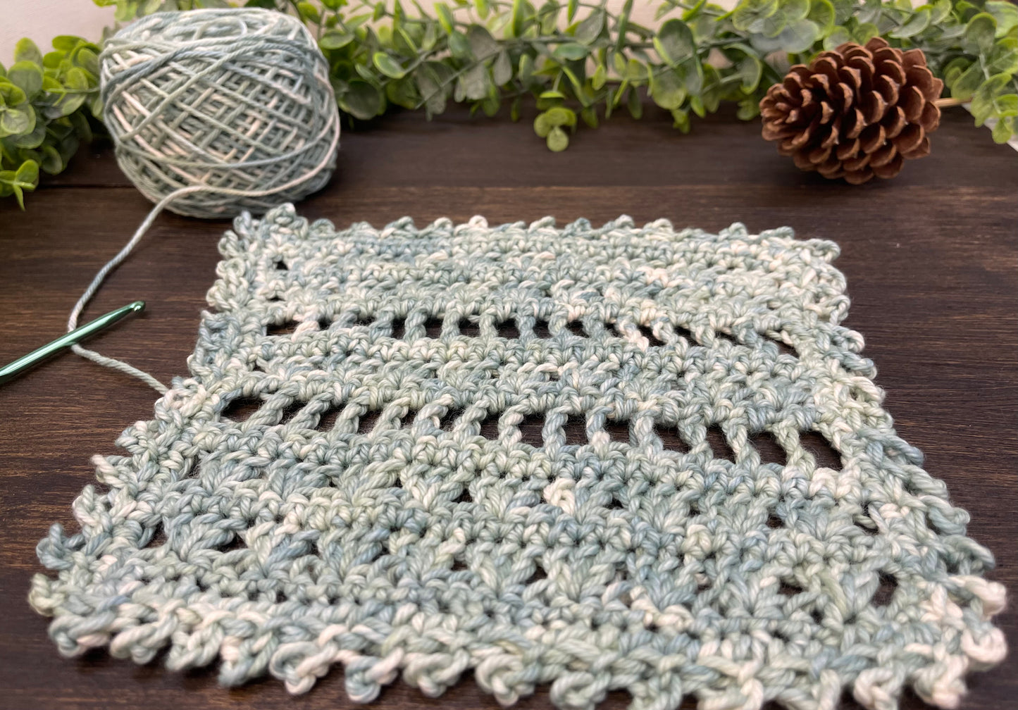 Crochet Pattern | The Moria Dishcloth | Easy Crochet Pattern | Crochet Dishcloth Pattern | Beginner Pattern