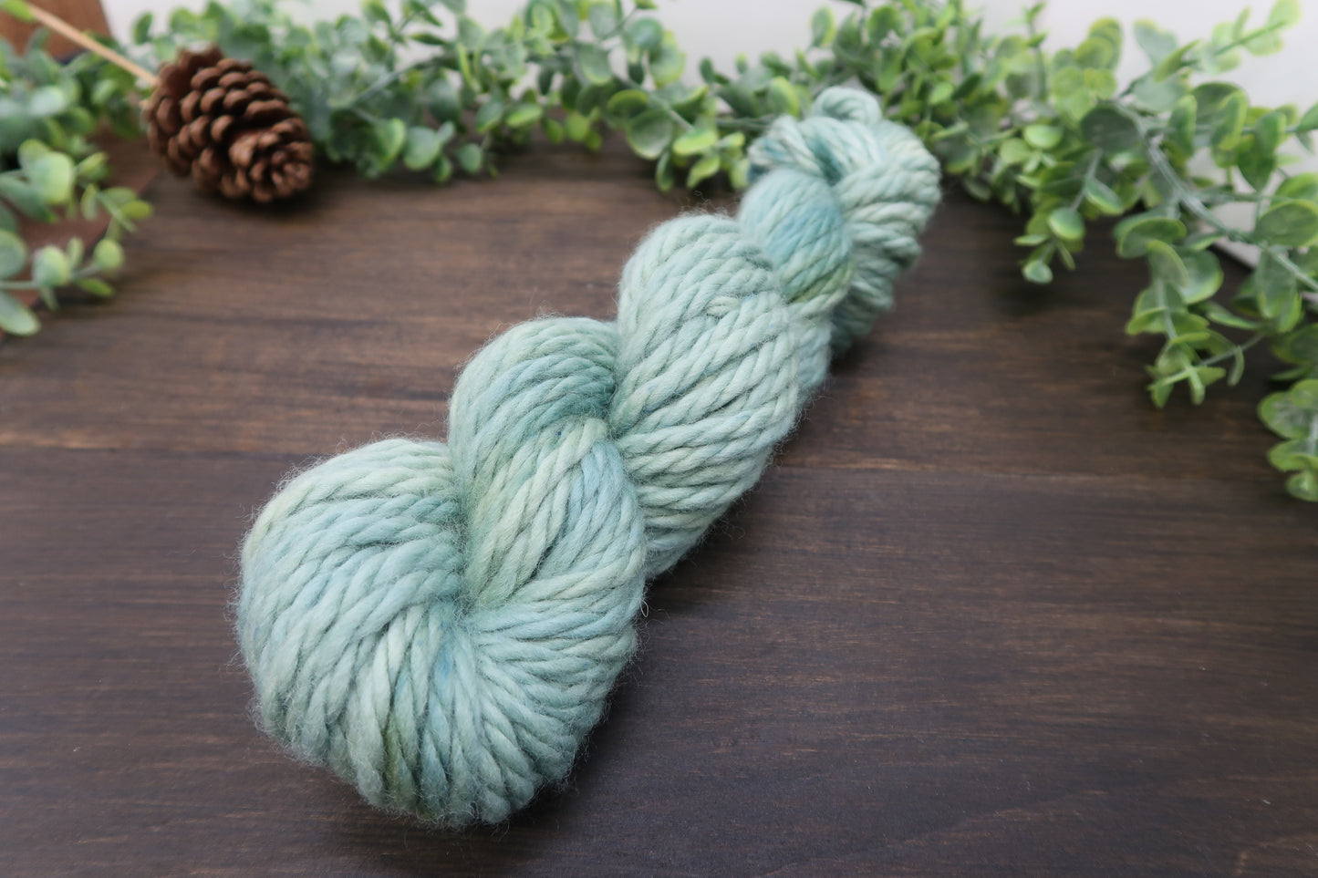 Hand Dyed Yarn | Super Bulky Yarn | Andean Highland Wool | Color: Sage