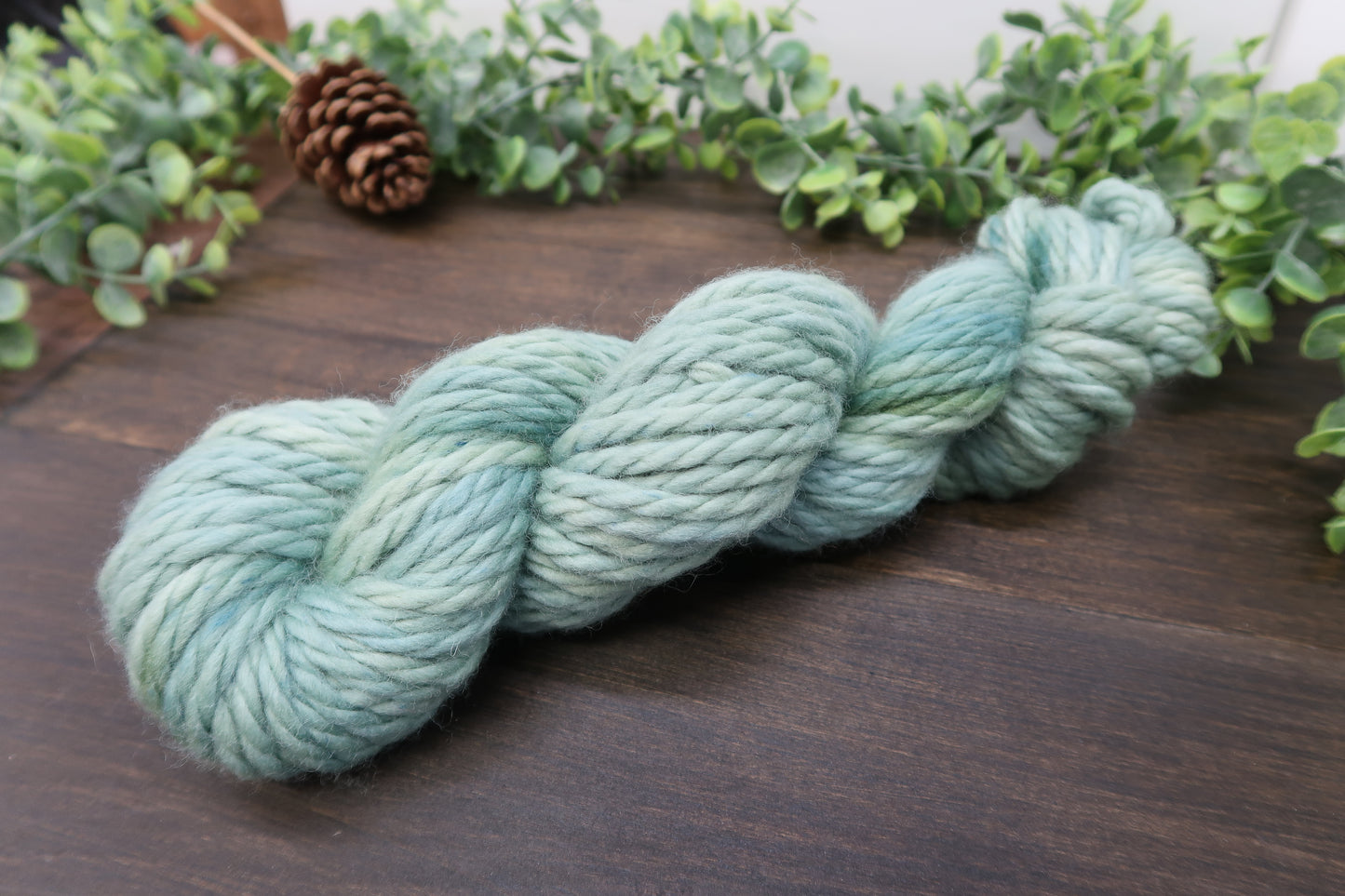 Hand Dyed Yarn | Super Bulky Yarn | Andean Highland Wool | Color: Sage