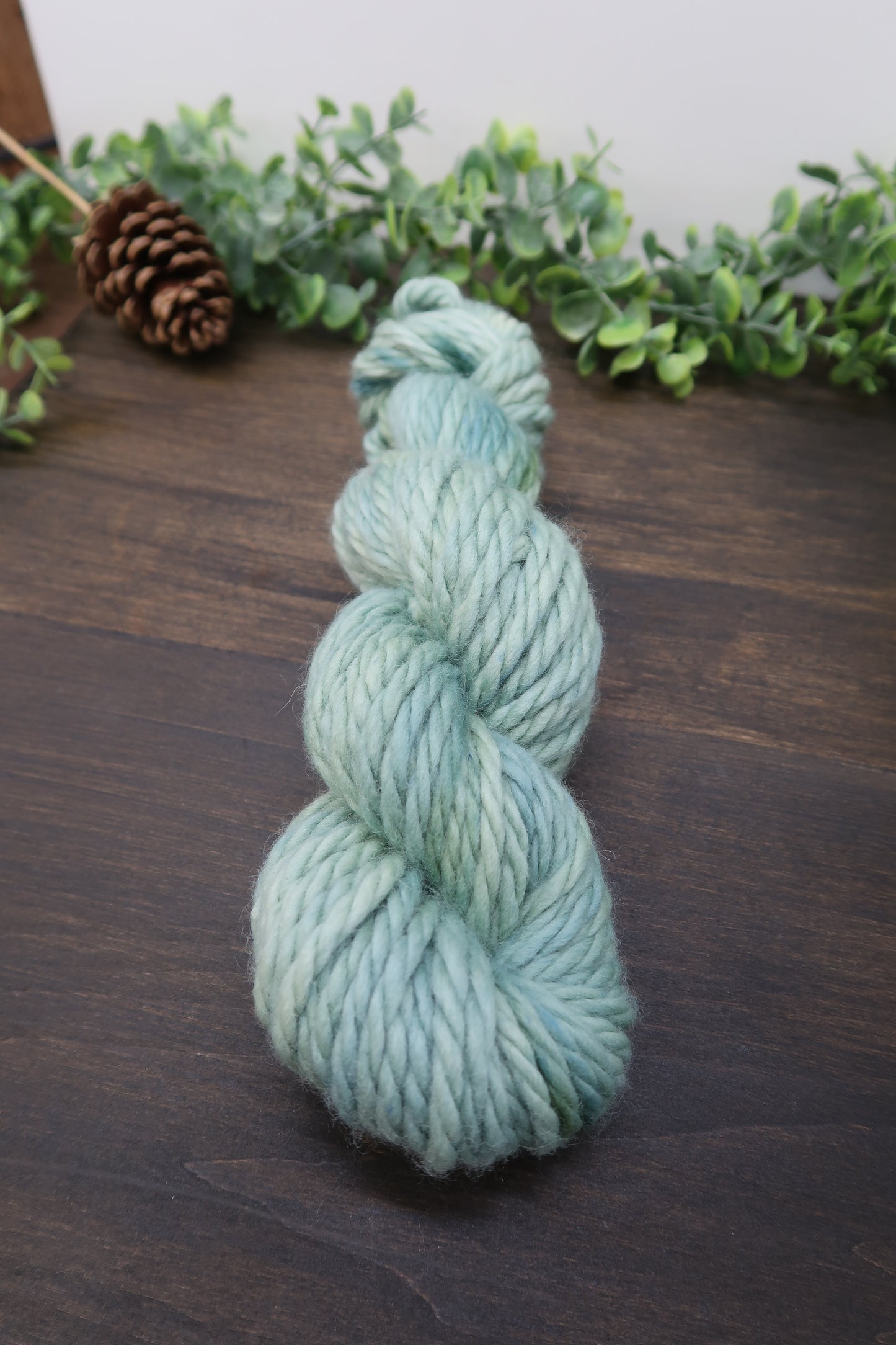 Hand Dyed Yarn | Super Bulky Yarn | Andean Highland Wool | Color: Sage