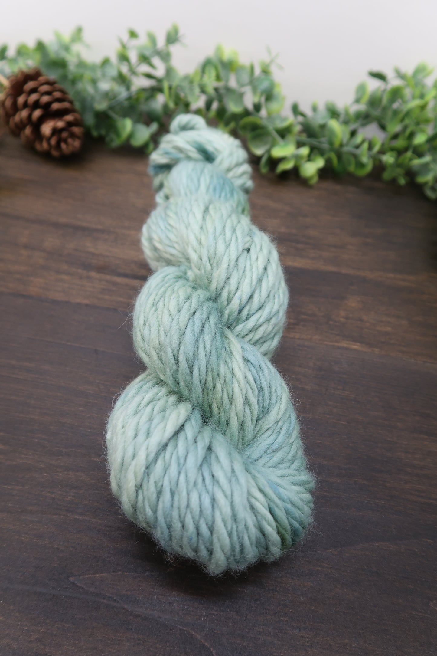 Hand Dyed Yarn | Super Bulky Yarn | Andean Highland Wool | Color: Sage