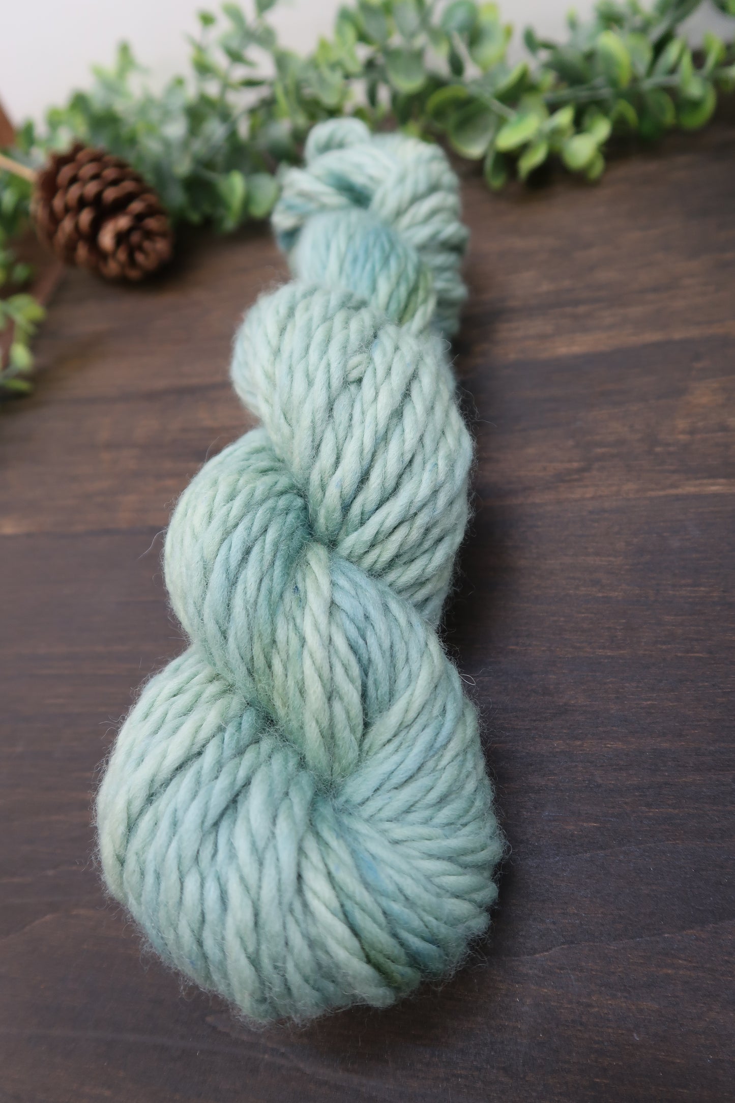 Hand Dyed Yarn | Super Bulky Yarn | Andean Highland Wool | Color: Sage