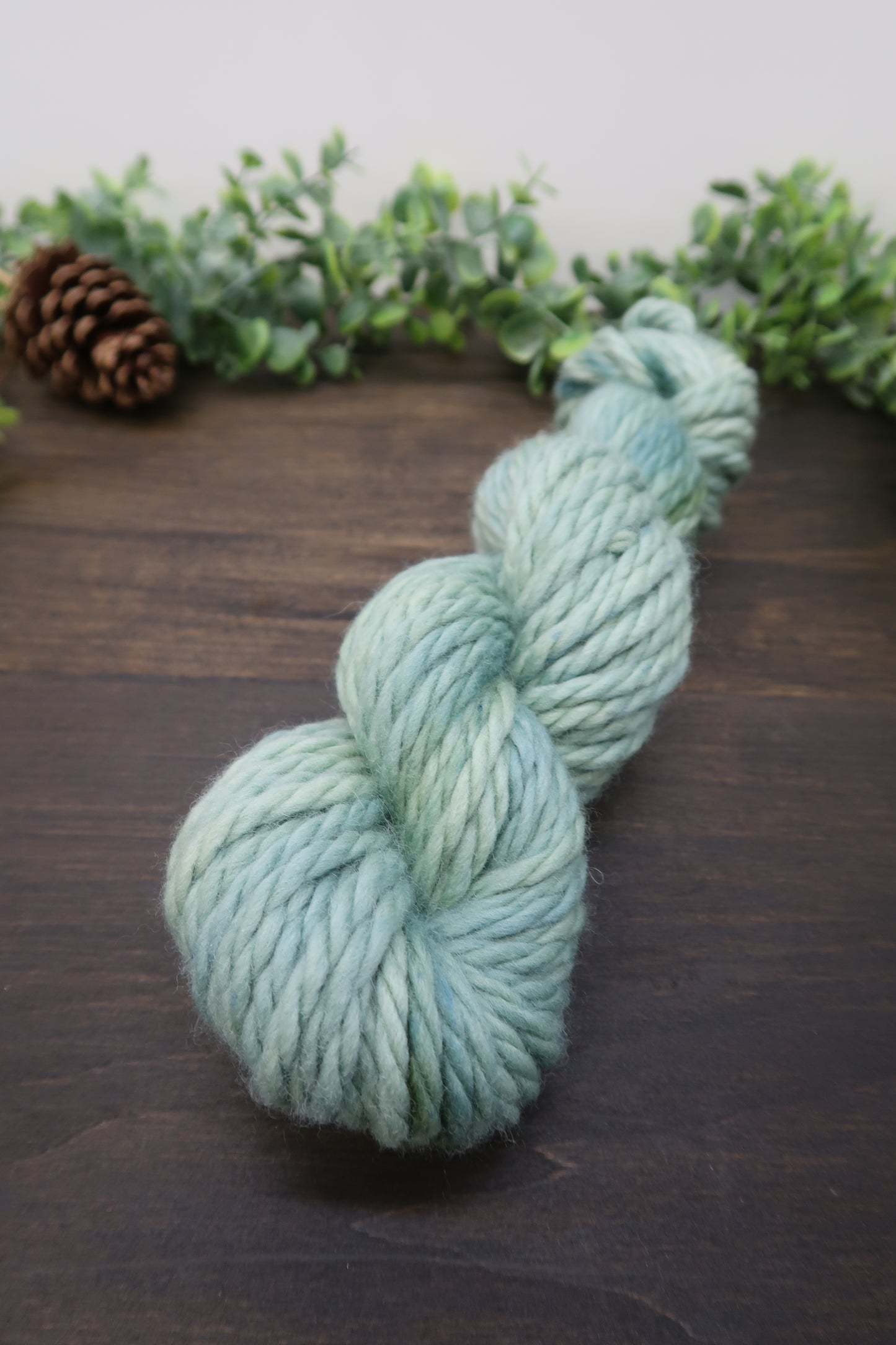 Hand Dyed Yarn | Super Bulky Yarn | Andean Highland Wool | Color: Sage