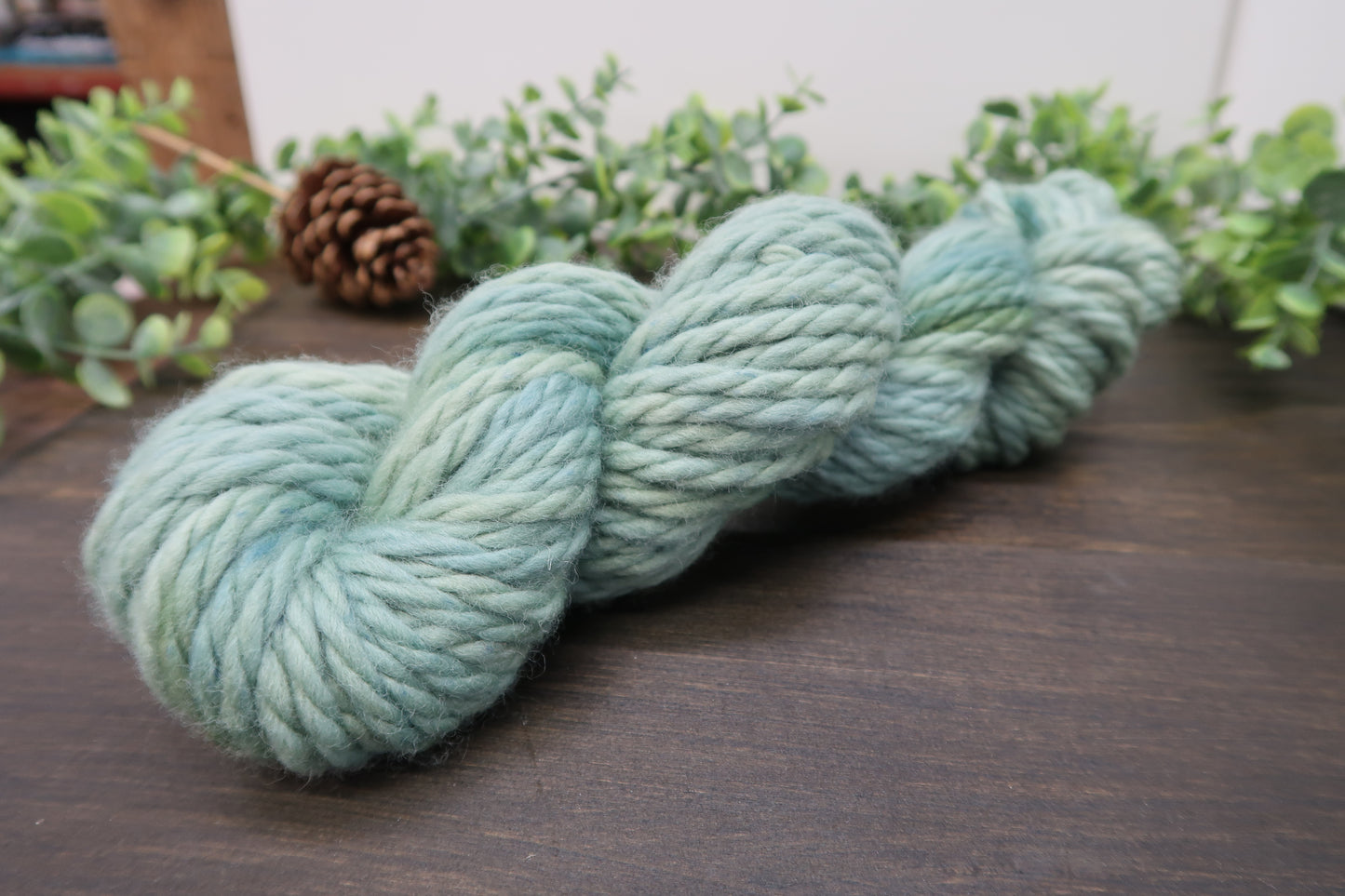 Hand Dyed Yarn | Super Bulky Yarn | Andean Highland Wool | Color: Sage