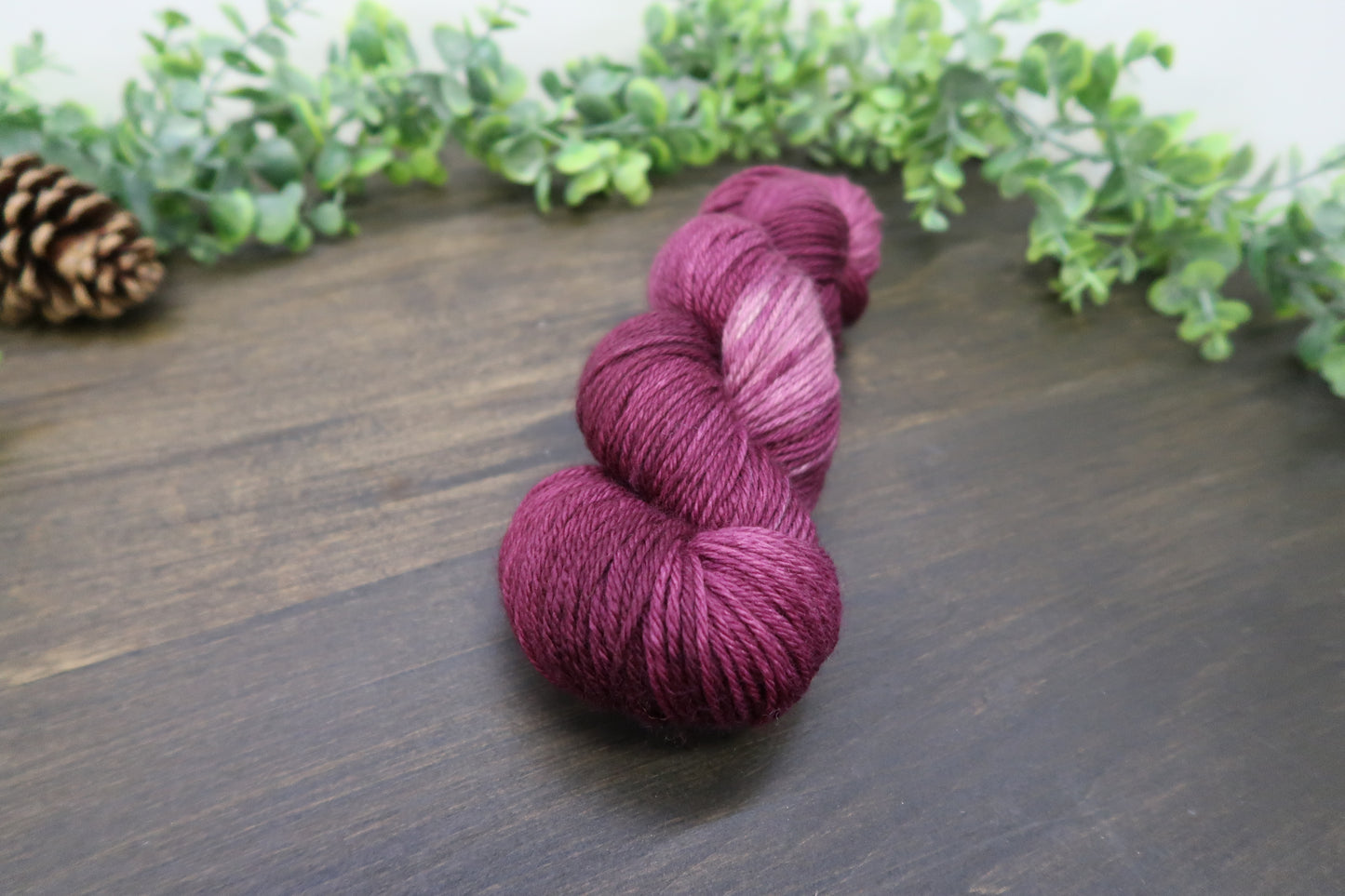 Hand Dyed Yarn | Worsted Weight | Variegated Yarn | 100% Fine Superwash Merino Wool | Color: Wine Not