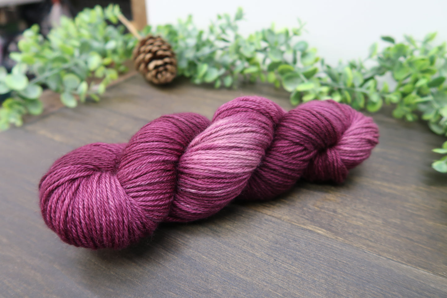 Hand Dyed Yarn | Worsted Weight | Variegated Yarn | 100% Fine Superwash Merino Wool | Color: Wine Not