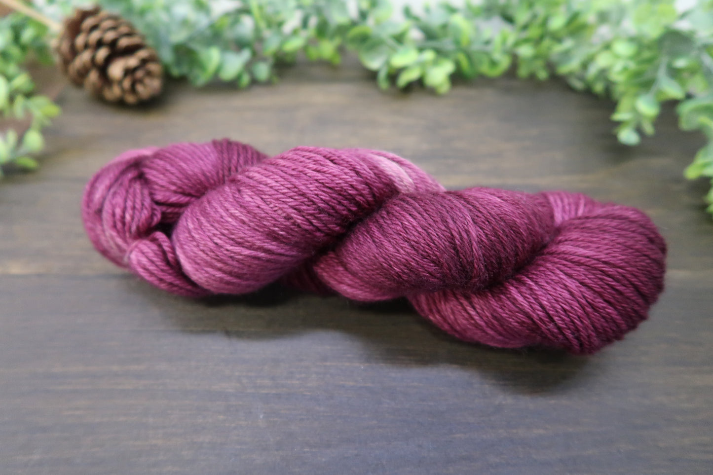 Hand Dyed Yarn | Worsted Weight | Variegated Yarn | 100% Fine Superwash Merino Wool | Color: Wine Not