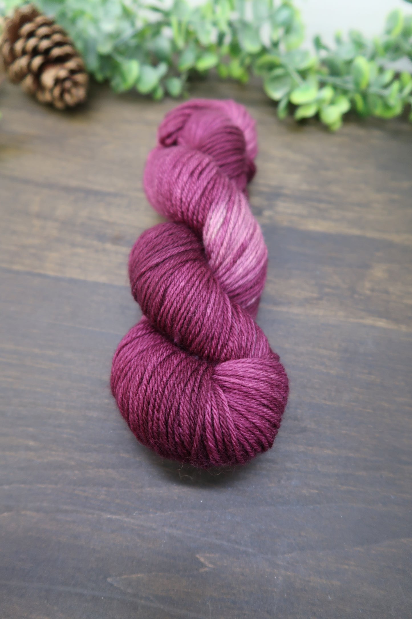 Hand Dyed Yarn | Worsted Weight | Variegated Yarn | 100% Fine Superwash Merino Wool | Color: Wine Not