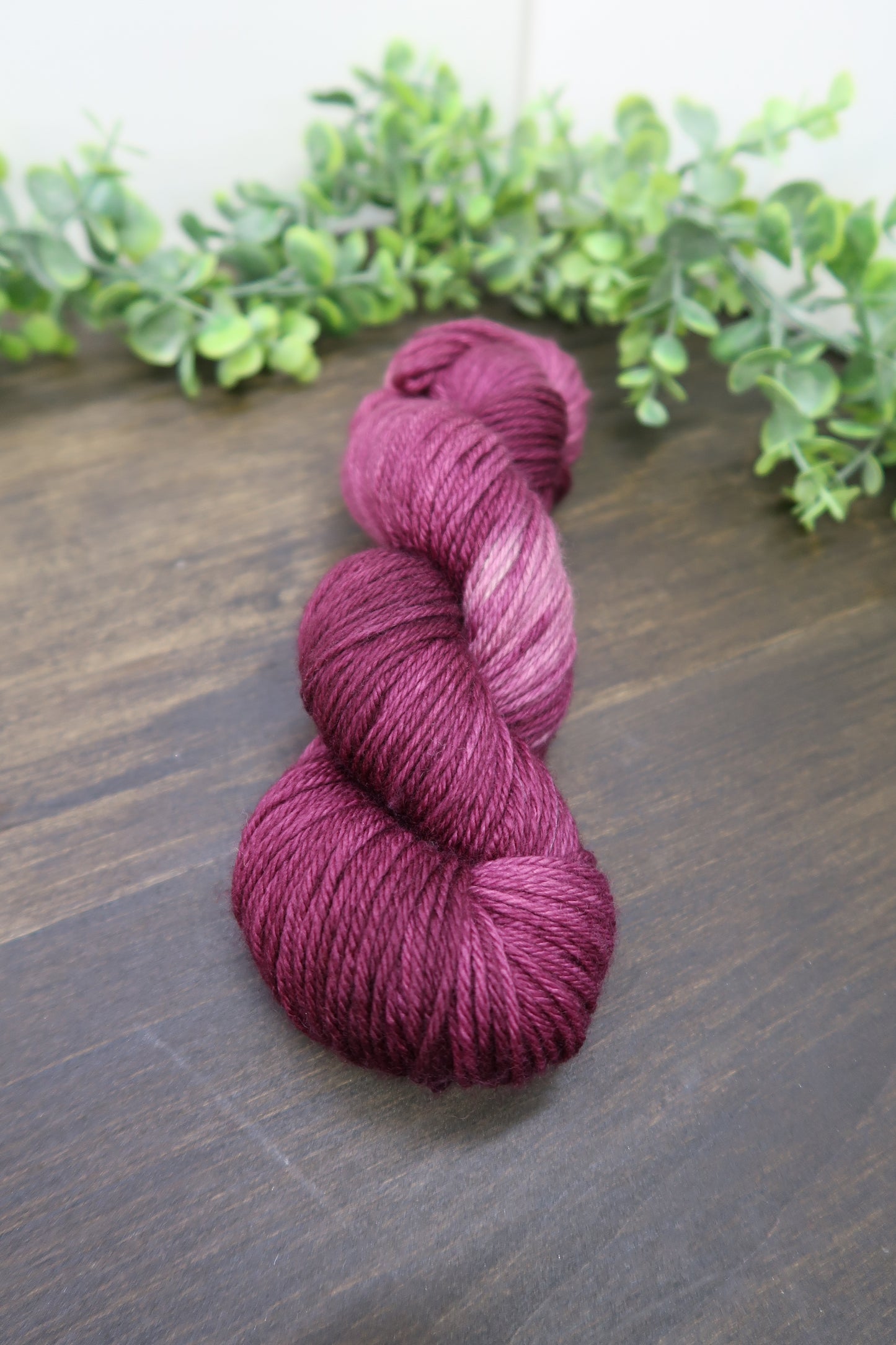 Hand Dyed Yarn | Worsted Weight | Variegated Yarn | 100% Fine Superwash Merino Wool | Color: Wine Not