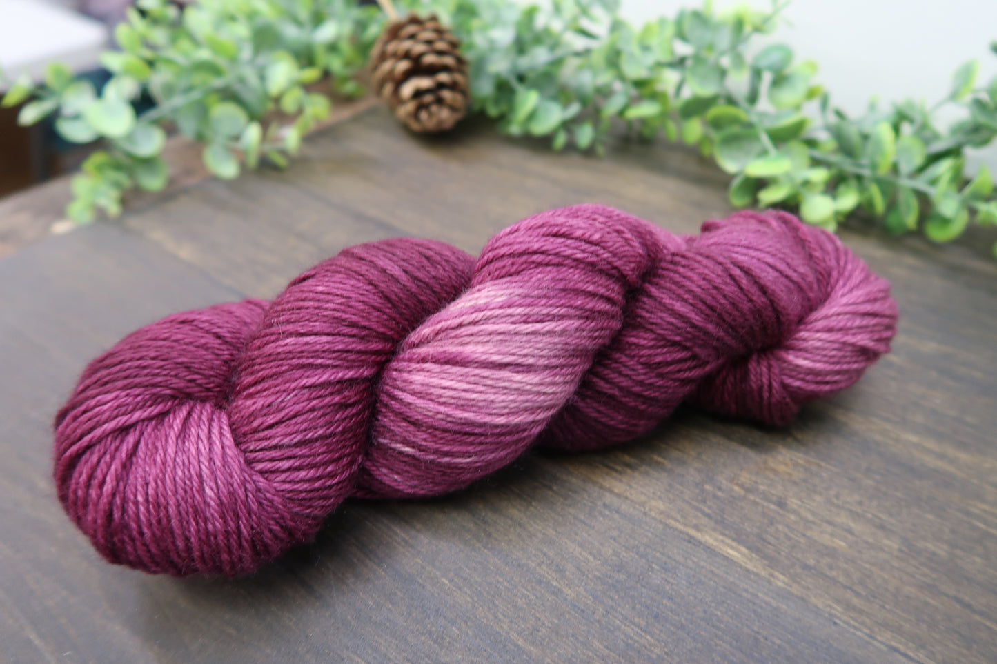 Hand Dyed Yarn | Worsted Weight | Variegated Yarn | 100% Fine Superwash Merino Wool | Color: Wine Not