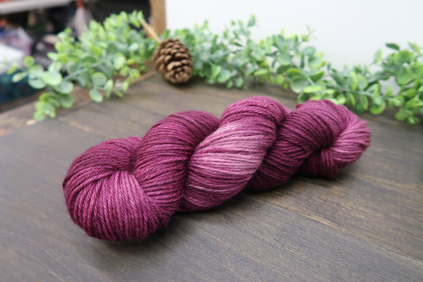 Hand Dyed Yarn | Worsted Weight | Variegated Yarn | 100% Fine Superwash Merino Wool | Color: Wine Not