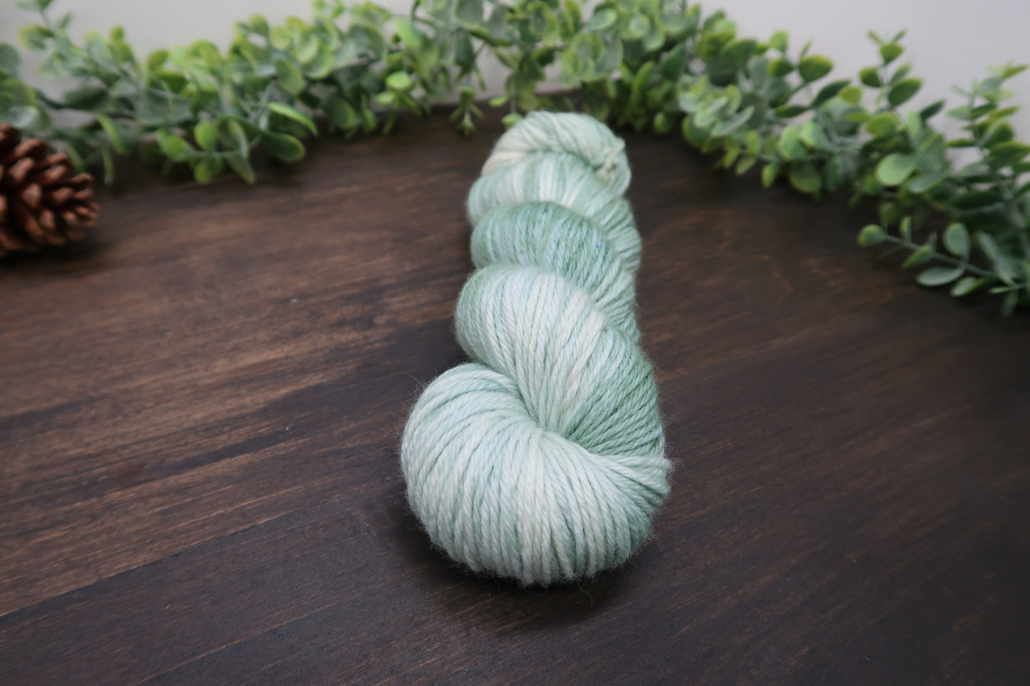 Hand Dyed Yarn | Worsted Weight | Variegated Yarn | 100% Fine Superwash Merino Wool | Color: Sage