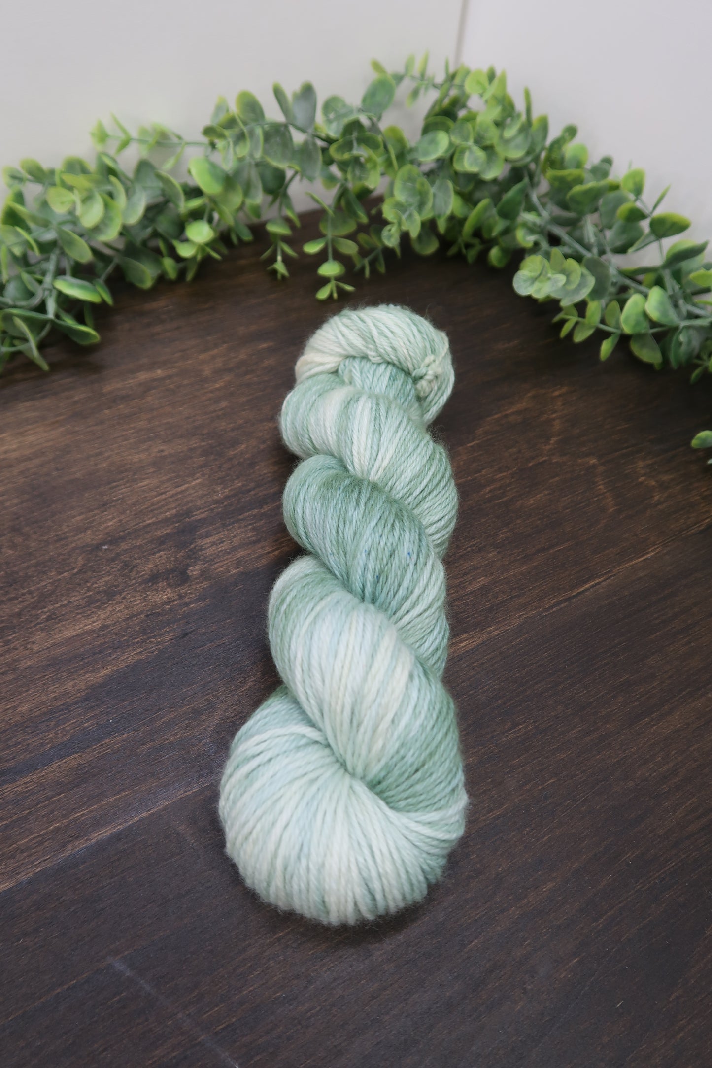 Hand Dyed Yarn | Worsted Weight | Variegated Yarn | 100% Fine Superwash Merino Wool | Color: Sage