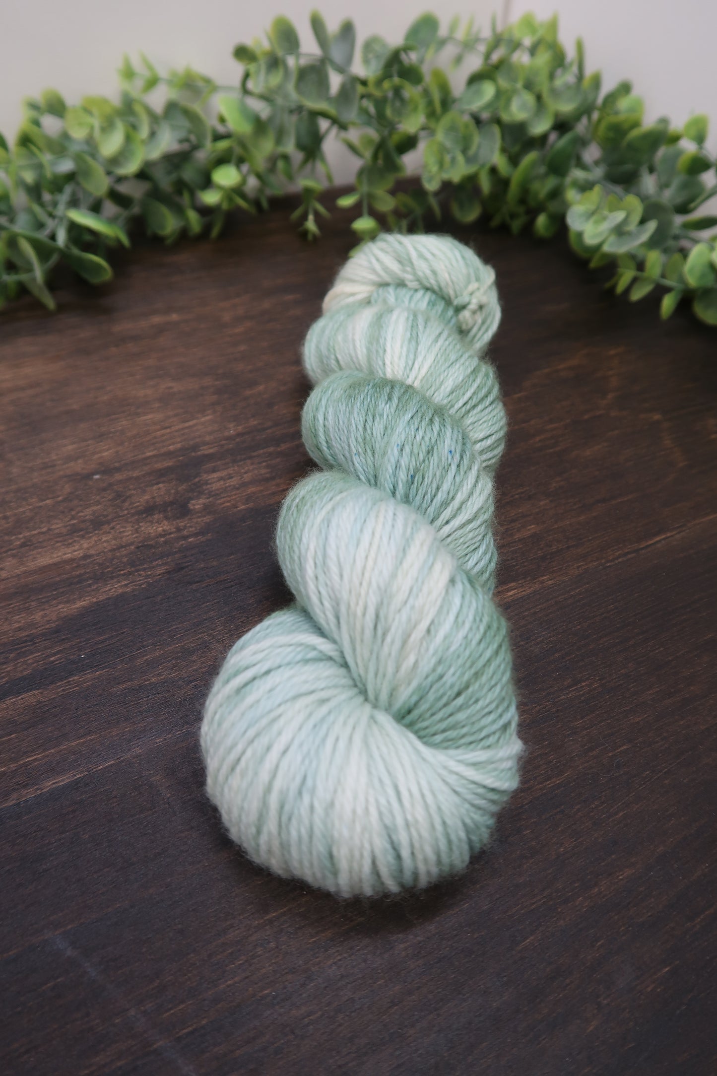 Hand Dyed Yarn | Worsted Weight | Variegated Yarn | 100% Fine Superwash Merino Wool | Color: Sage