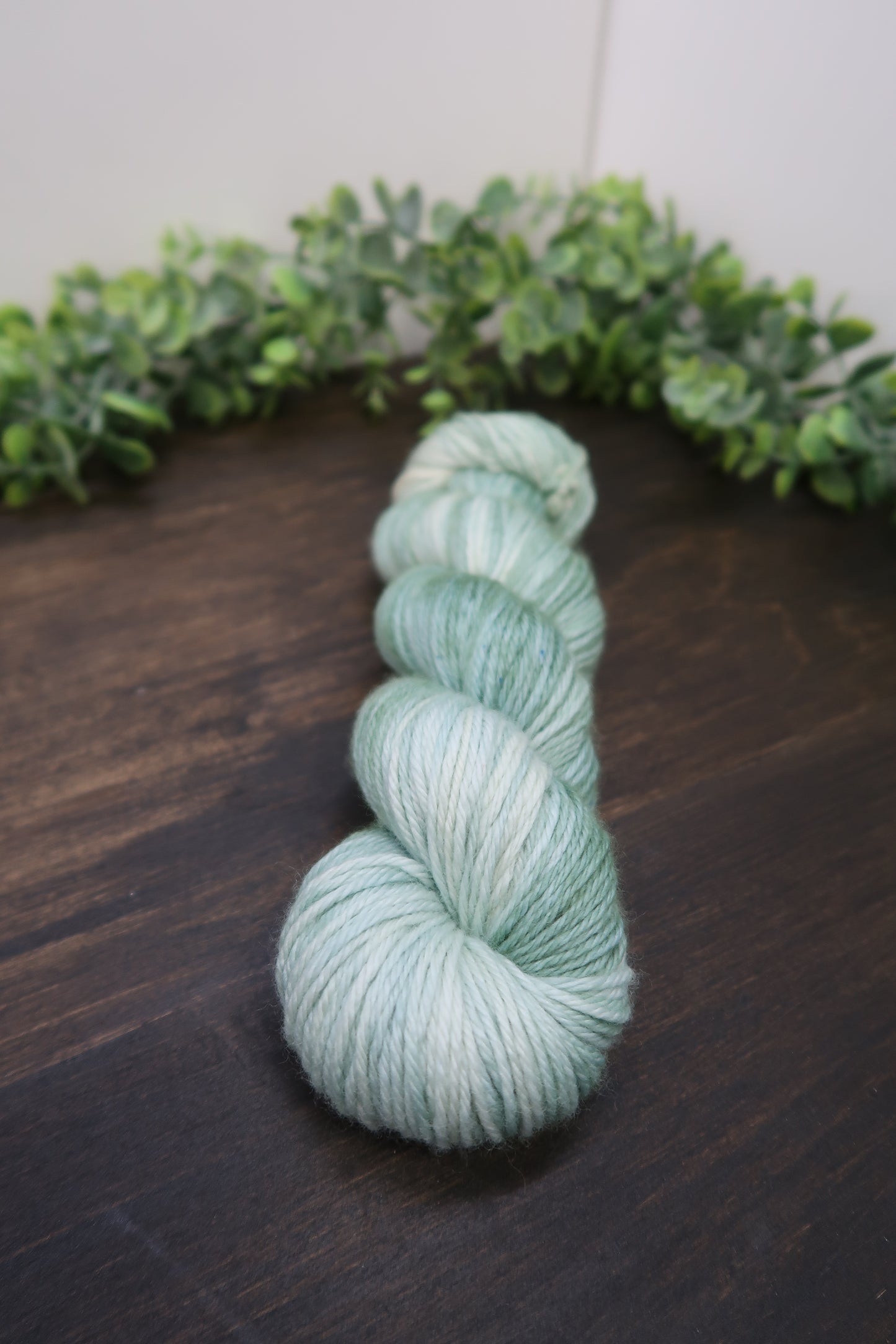 Hand Dyed Yarn | Worsted Weight | Variegated Yarn | 100% Fine Superwash Merino Wool | Color: Sage