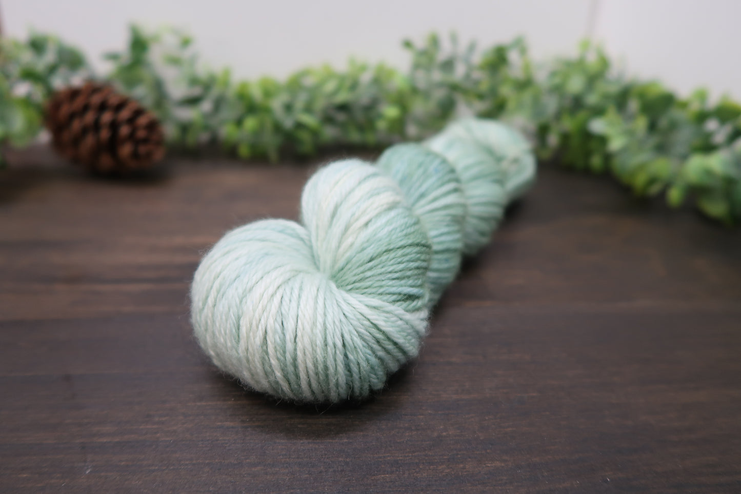 Hand Dyed Yarn | Worsted Weight | Variegated Yarn | 100% Fine Superwash Merino Wool | Color: Sage