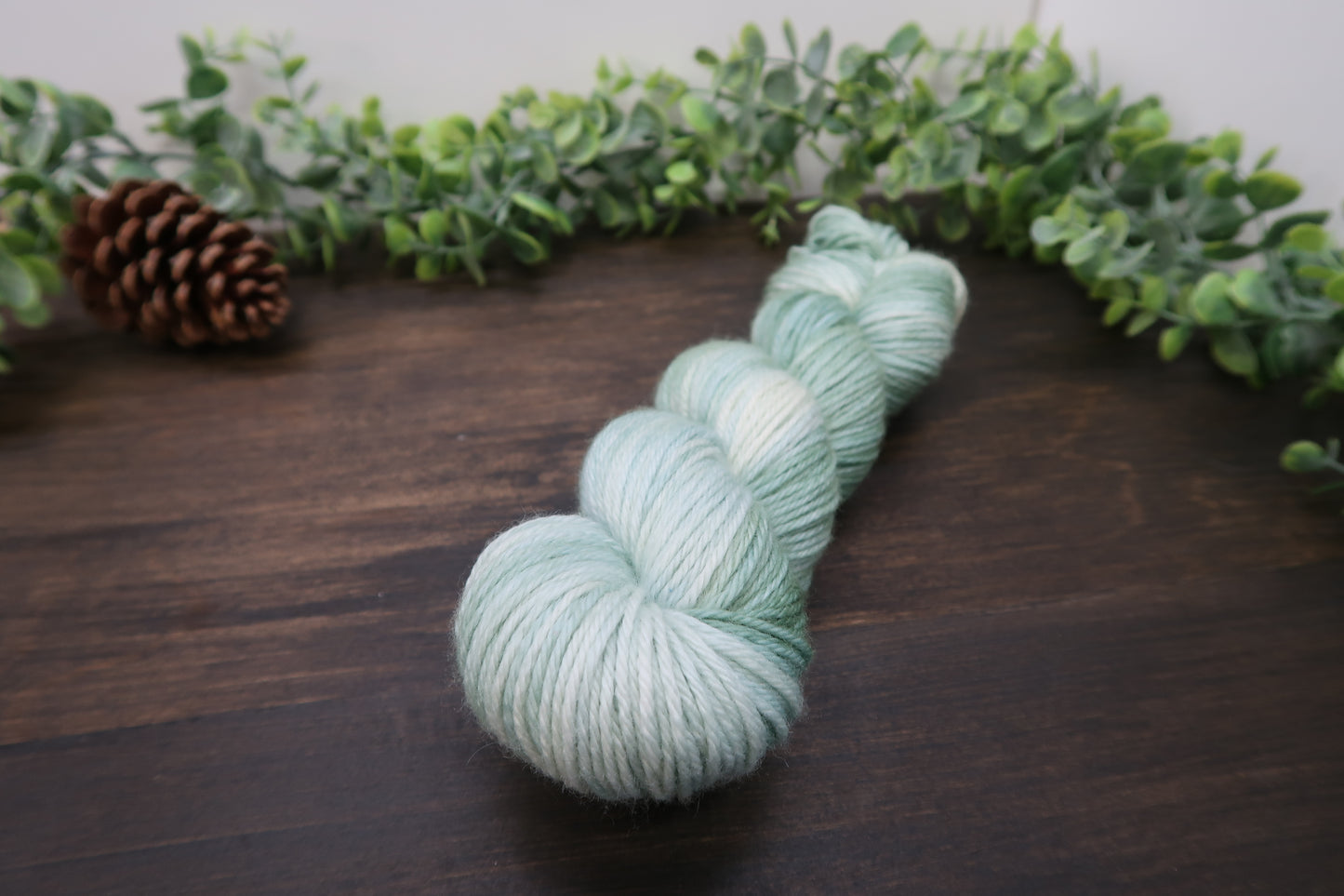 Hand Dyed Yarn | Worsted Weight | Variegated Yarn | 100% Fine Superwash Merino Wool | Color: Sage