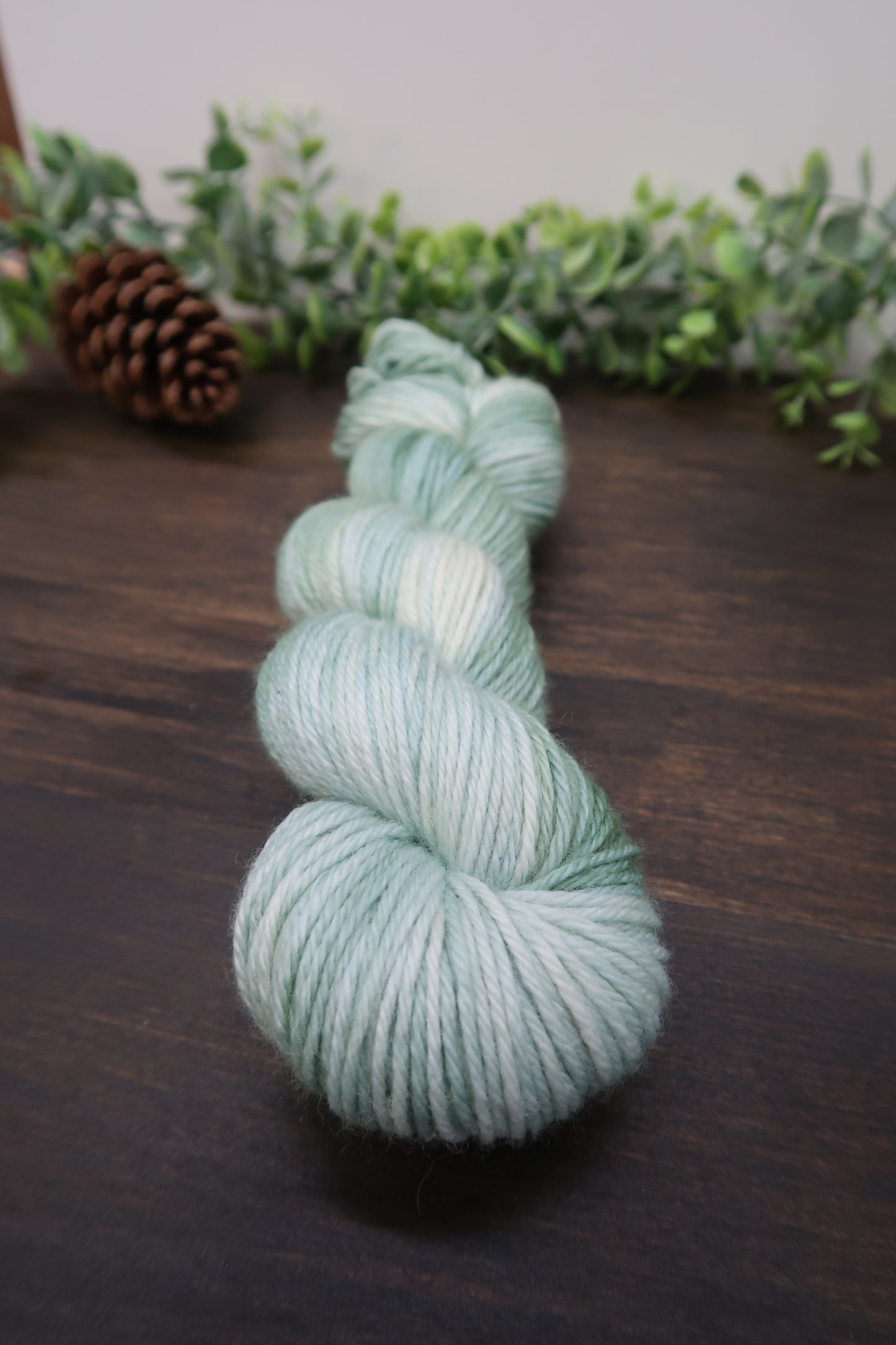 Hand Dyed Yarn | Worsted Weight | Variegated Yarn | 100% Fine Superwash Merino Wool | Color: Sage