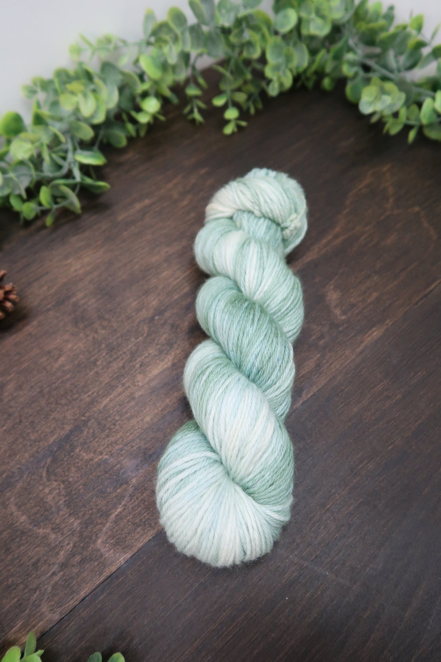 Hand Dyed Yarn | Worsted Weight | Variegated Yarn | 100% Fine Superwash Merino Wool | Color: Sage