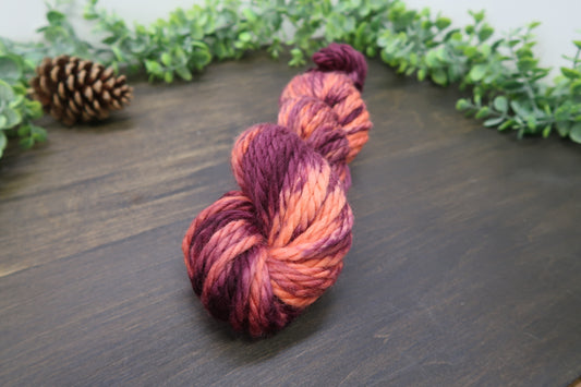Hand Dyed Yarn | Super Bulky Yarn | Andean Highland Wool | Color: Fall Leaves