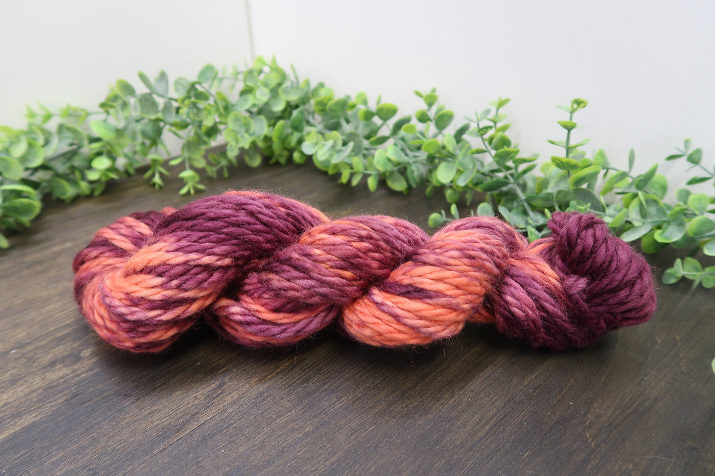 Hand Dyed Yarn | Super Bulky Yarn | Andean Highland Wool | Color: Fall Leaves