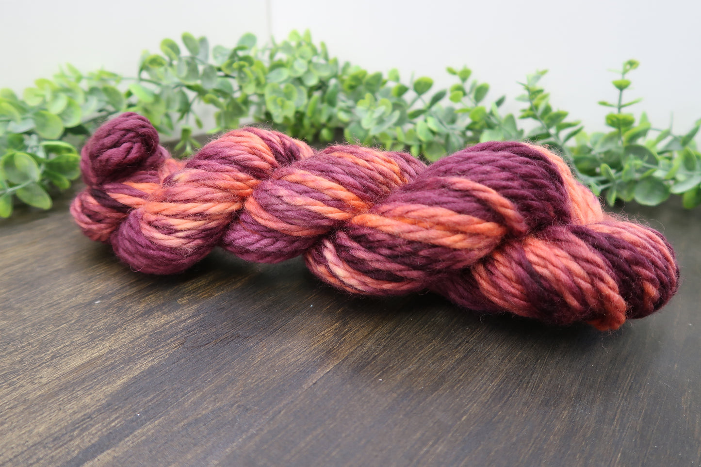 Hand Dyed Yarn | Super Bulky Yarn | Andean Highland Wool | Color: Fall Leaves