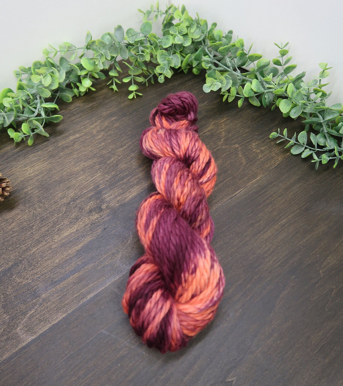 Hand Dyed Yarn | Super Bulky Yarn | Andean Highland Wool | Color: Fall Leaves