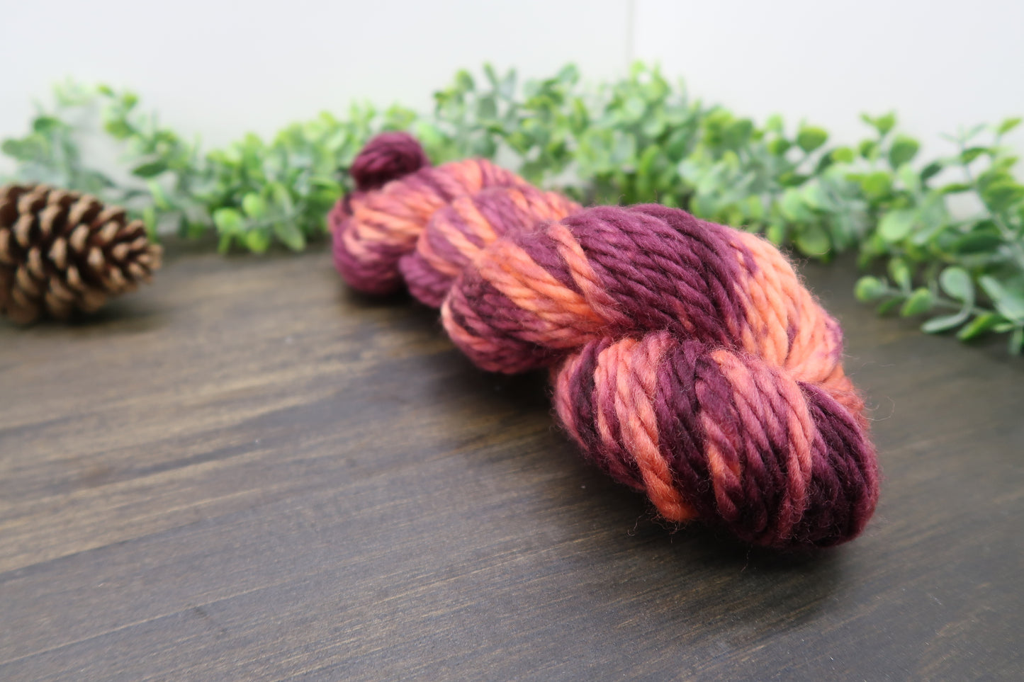 Hand Dyed Yarn | Super Bulky Yarn | Andean Highland Wool | Color: Fall Leaves