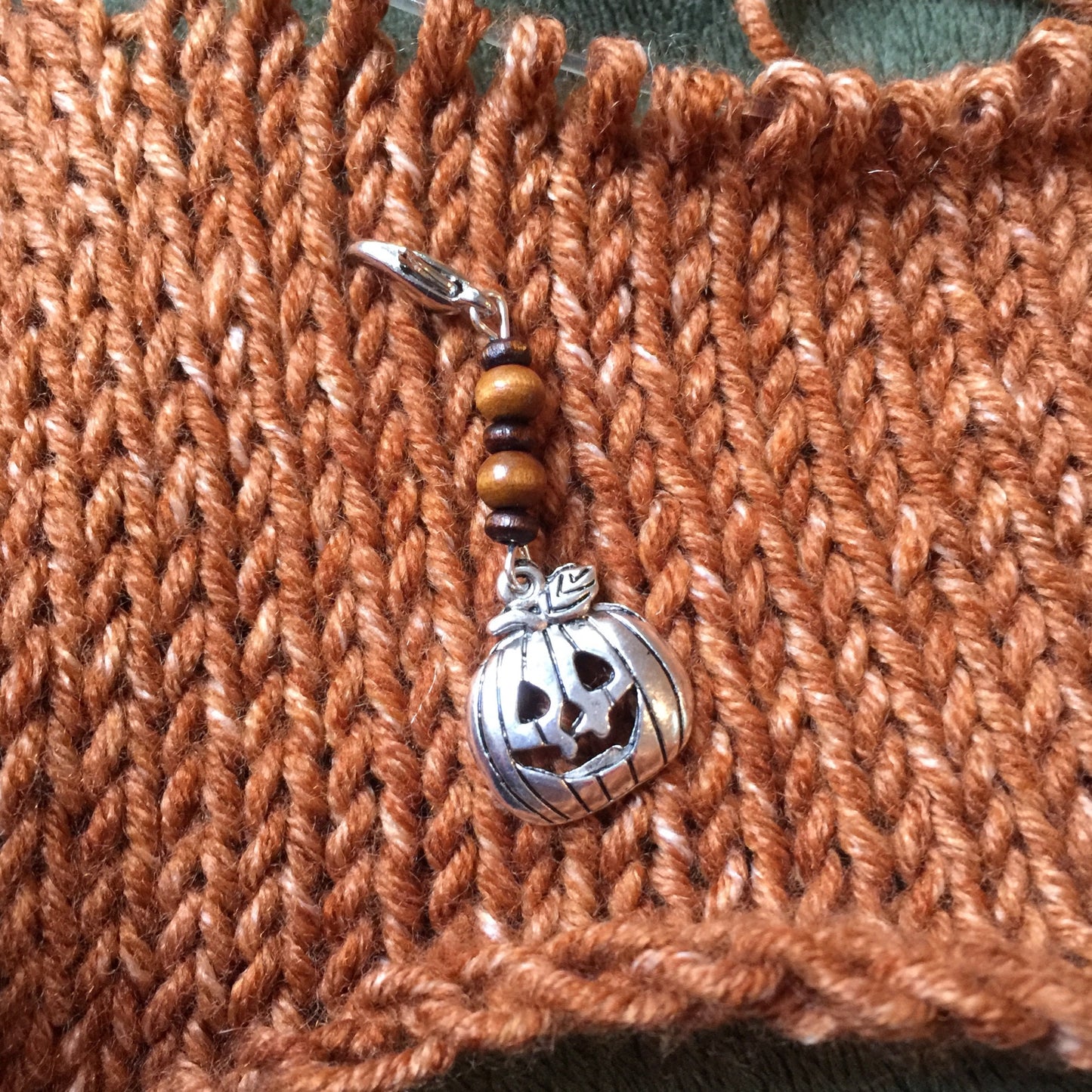 Fall/Halloween/Pumpkin Stitch Maker/Progress Keeper/Knitting/Crafts/Crochet