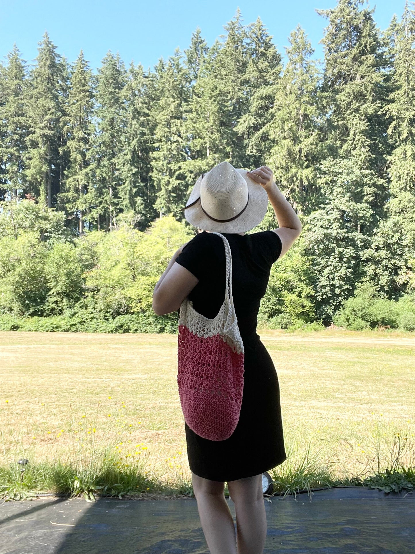 Crocheted Market Bag | Boho Bag | Farmers Market Bag | Reusable Bag | Crocheted Bag