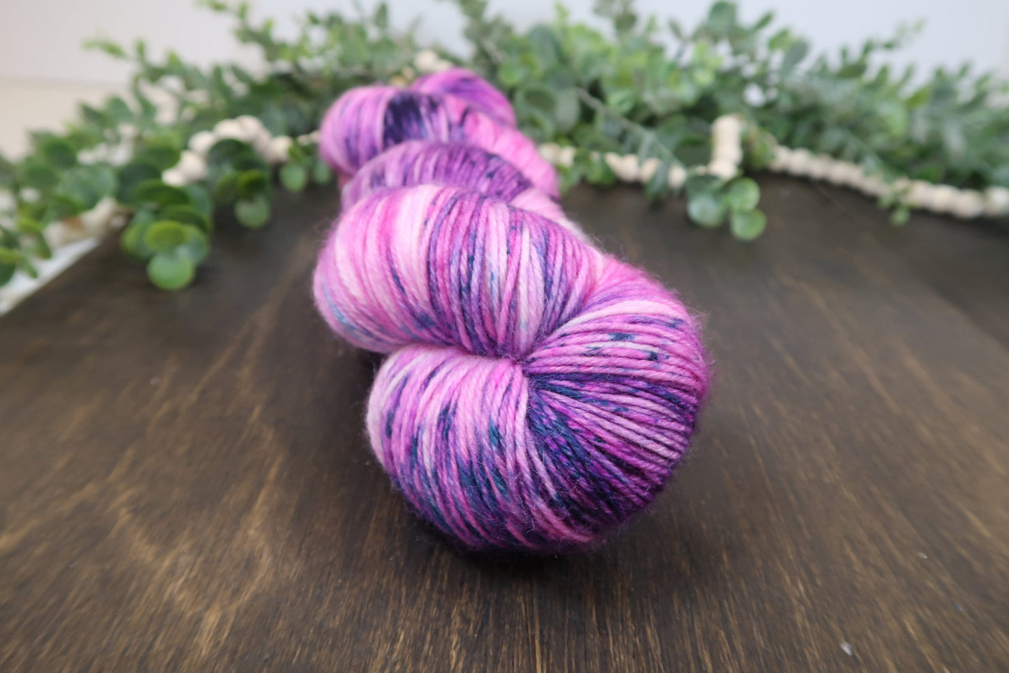 Hand Dyed Yarn | Fingering Weight | Sock Yarn | 75/25 Yarn | Superwash Merino Wool | Color: Granddaddy Purple
