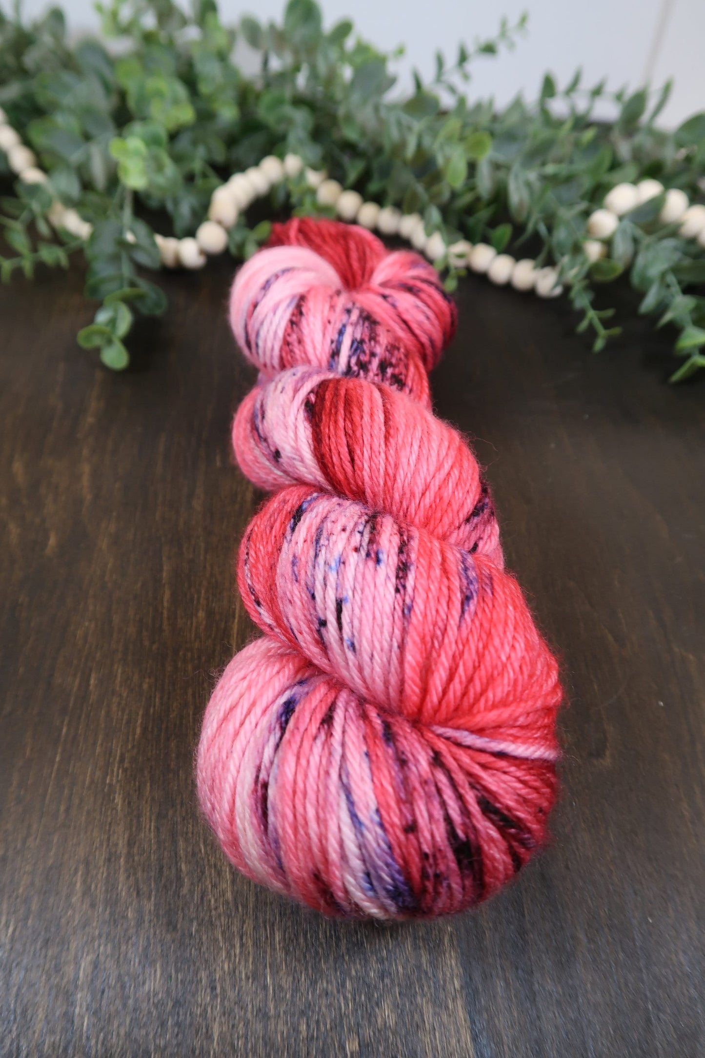 Hand Dyed Yarn | Worsted Weight | Speckled Yarn | 100% Fine Superwash Merino Wool | Color: Slurricane