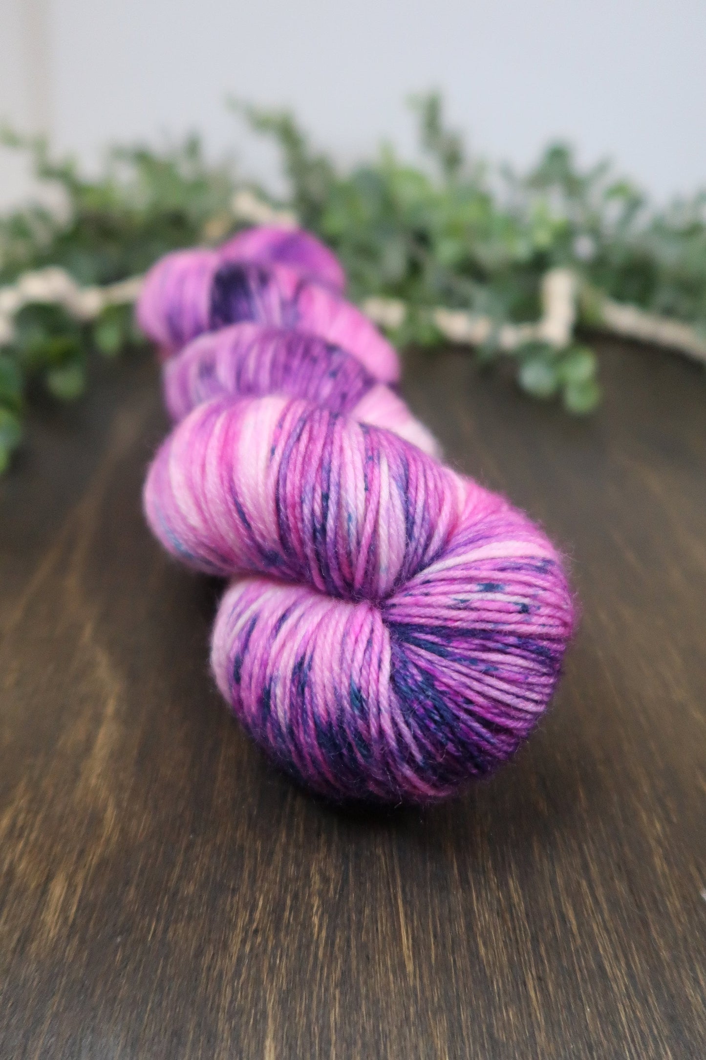 Hand Dyed Yarn | Fingering Weight | Sock Yarn | 75/25 Yarn | Superwash Merino Wool | Color: Granddaddy Purple